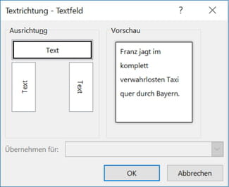 Text in Word spiegeln