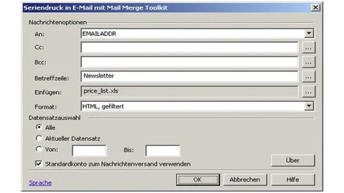 mail merge toolkit word